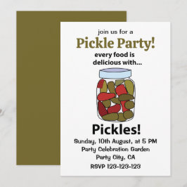 Pickar varje föda är uttjänt med Pickles Inbjudningar