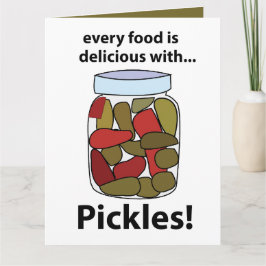 Pickar varje föda är uttjänt med Pickles Kort