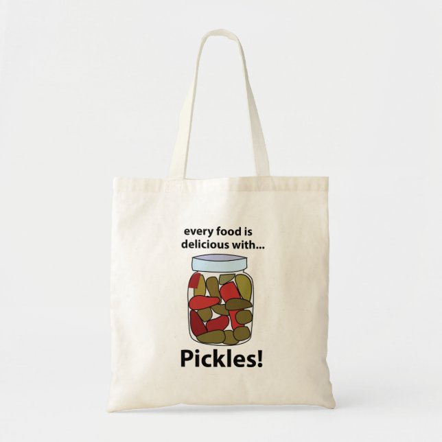 Pickar varje föda är uttjänt med Pickles Tygkasse (Framsidan)