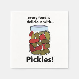 Pickar varje mat är uttjänt med Pickles Party Pappersservett