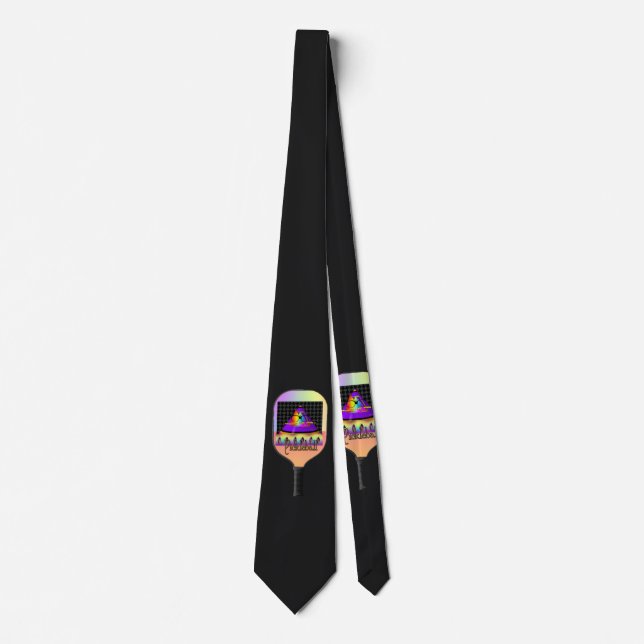 Pickelball-logotyp svart  slips (Framsida)