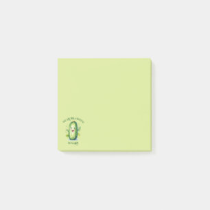 Picken för Tecknad av akut Grönt Post-it Block