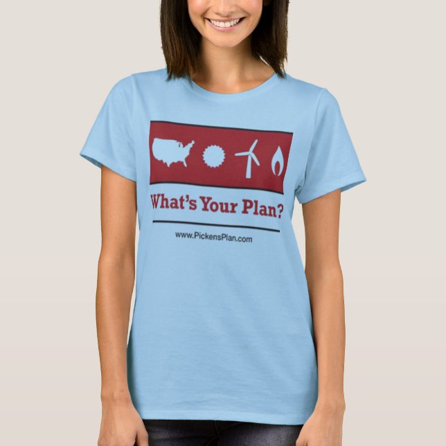 Pickens planerar T-tröja Tee Shirt (Framsida)