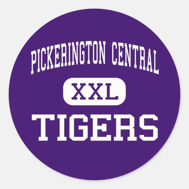 Pickerington Central - Tigers - Pickerington Runt Klistermärke (Framsida)