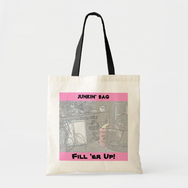Pickers' Junkin' Tote Bag Tygkasse (Framsidan)