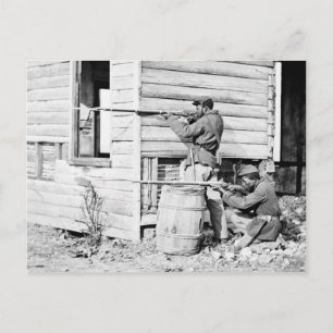 Picket Station i Färgad Troops Dutch Gap Canal Vykort