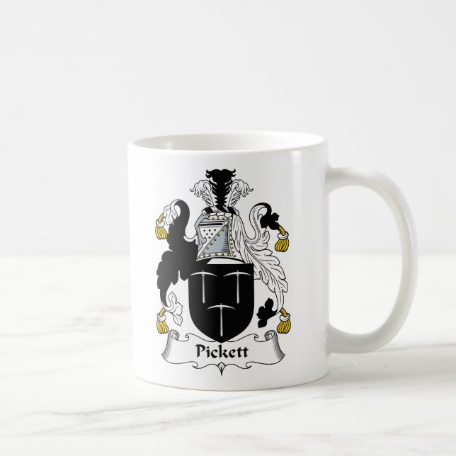 Pickett familjvapensköld kaffemugg (Höger)