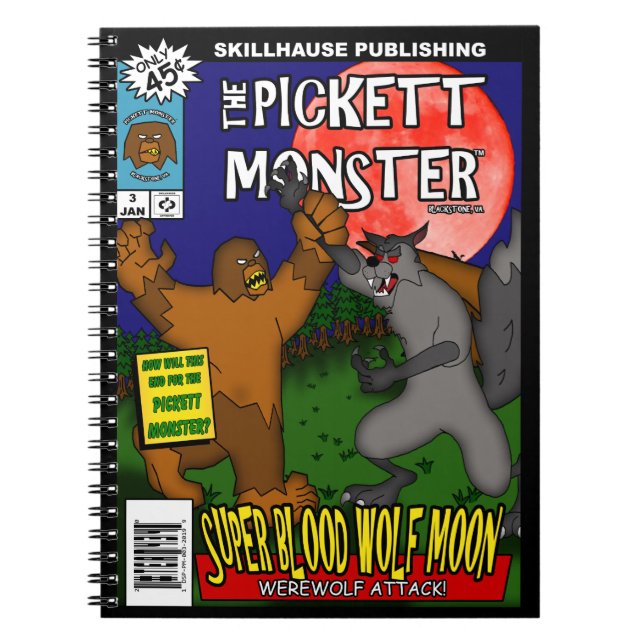 PICKETT MONSTER - Serietidning #3 Anteckningsbok (Framsidan)