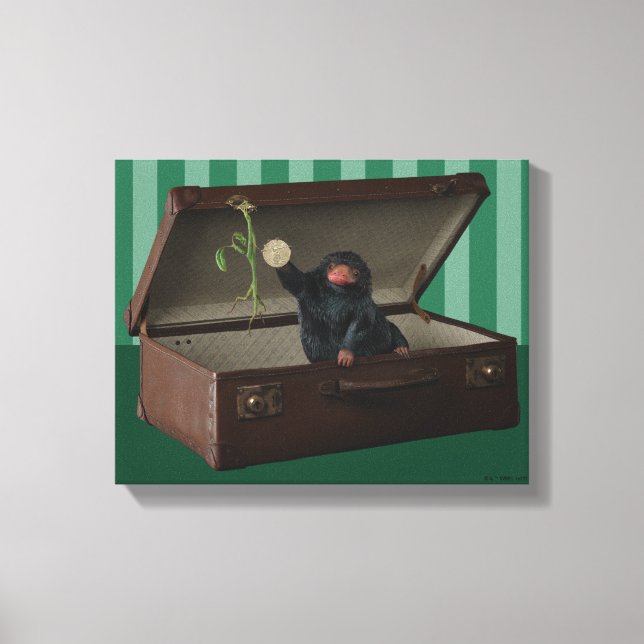 Pickett & Teddy in Briefcase Canvastryck (Framsida)