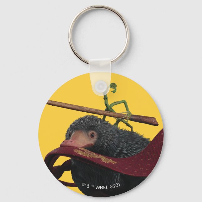 Pickett & Teddy med Trollspö och Tie Nyckelring (Framsida)