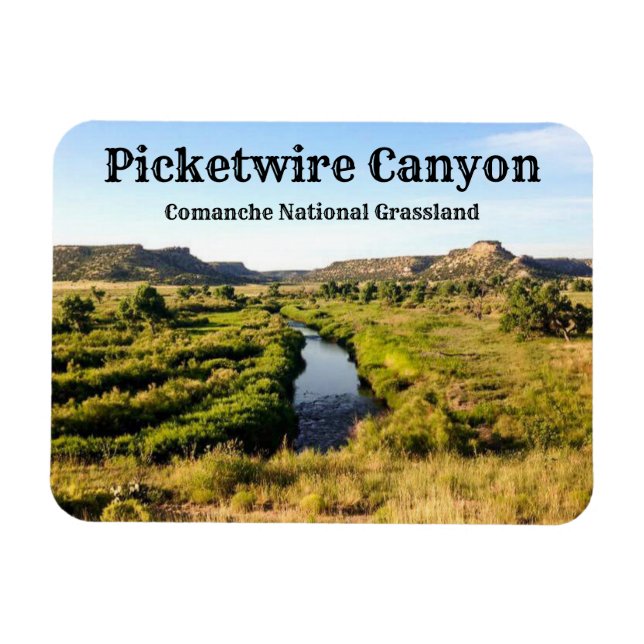 Picketwire Canyon Comanche Natl Vall Magnet (Horisontell)