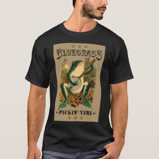 Pickin-tid för blågräs t shirt
