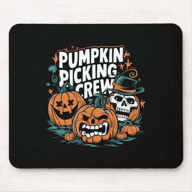 Picking Crew Funny Pumpkin Patch Halloween Costume Musmatta (Framsidan)