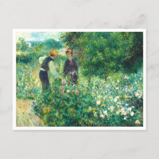 Picking Flowers by Auguste Renoir Vykort