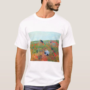 Picking Flowers in a Fält, Mary Cassatt T Shirt