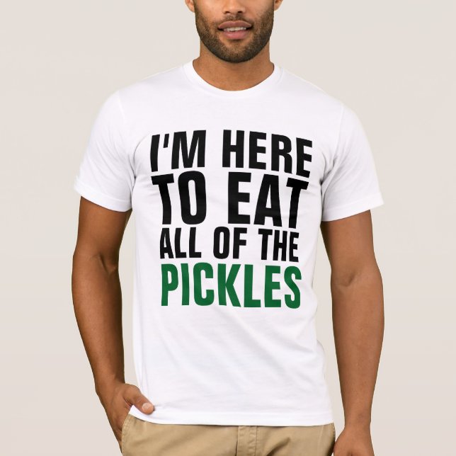PICKLE-ÄLskare T-shirts (Framsida)