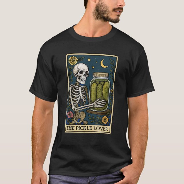 Pickle Älskare-Tarot Card T Shirt (Framsida)