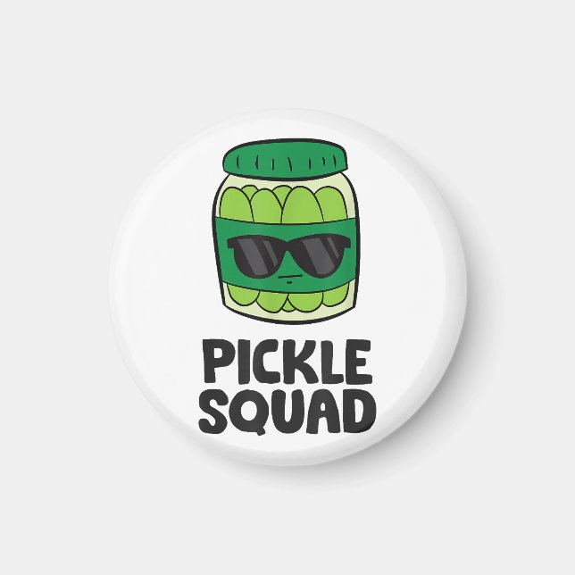Pickle Älskare Team Pickles Funny Pickle Squad Magnet (Framsidan)