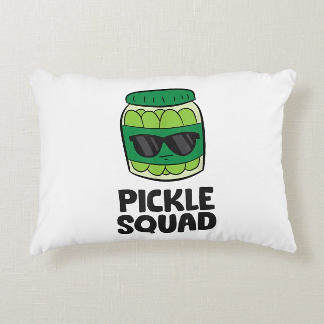 Pickle Älskare Team Pickles Funny Pickle Squad Prydnadskudde (Framsidan)