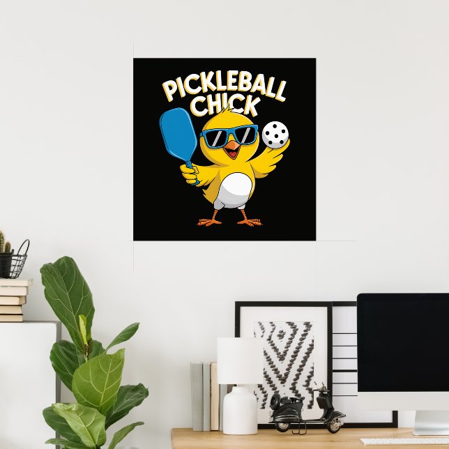 Pickle ball Pickleball Chick Poster (Hemmakontoret)