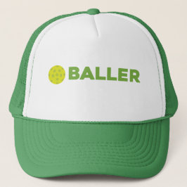 (Pickle)Baller Funny Pickleball Hat Truckerkeps