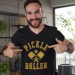Pickle Baller Funny Pickleball T Shirt