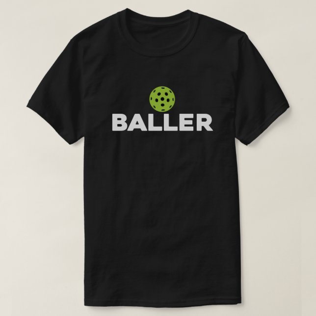 (Pickle)Baller Mörk Pickleball Shirt T (Design framsida)