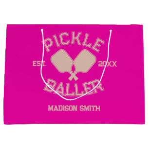 Pickle Baller Pickleball Collegiate Typography