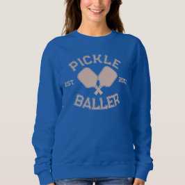 Pickle Baller Pickleball Collegiate Typography T Shirt