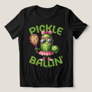 Pickle Ballin T-Shirts för Kvinnor Pickle Ball Lag