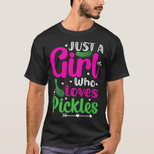Pickle bara en flicka som Kärlek Pickles Vegan T Shirt