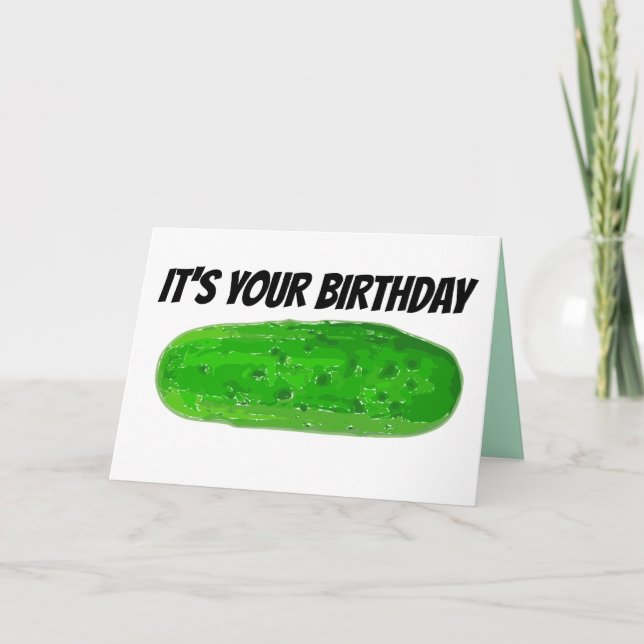 PICKLE BIRTHDAY-KORT, BIG DILL KORT (Framsida)