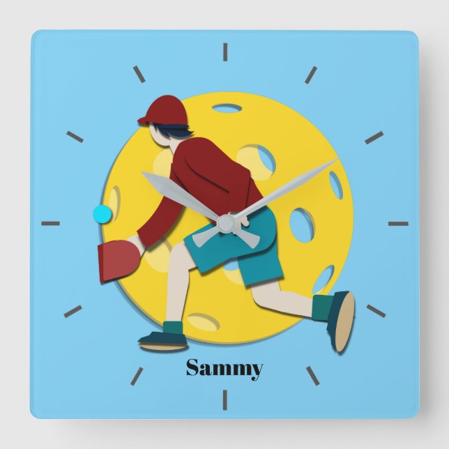 Pickle Boll Fyrkantig Klocka (Framsida)