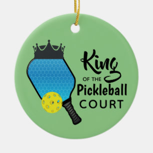 Pickle Boll Pickleball Design Ceramic Ornamic Julgransprydnad Keramik