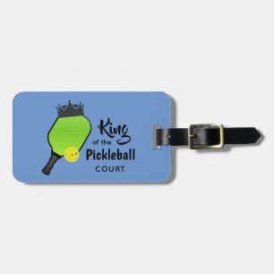 Pickle Boll Pickleball Design Luggage Tag Bagagebricka