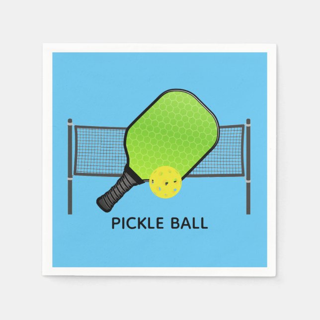 Pickle Boll Pickleball Design Pappra blöjor Pappersservett (Framsidan)
