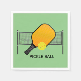 Pickle Boll Pickleball Design Pappra blöjor Pappersservett