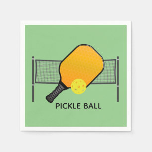 Pickle Boll Pickleball Design Pappra blöjor Pappersservett