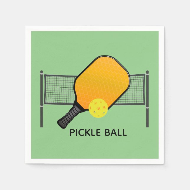 Pickle Boll Pickleball Design Pappra blöjor Pappersservett (Framsidan)