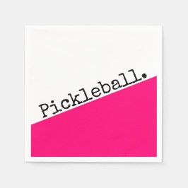 PICKLE BOLL Roligt Bright Bold Rosa White Färg Blo Pappersservett