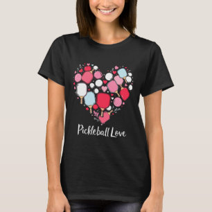 Pickle Boll Valentines day Pickleball Älskare T Shirt