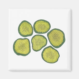 Pickle Chip Homemade Sweet Pickles Foodie Kitchen Magnet