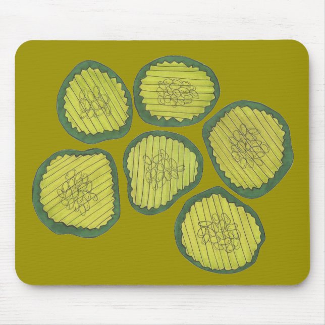 Pickle Chip Sweet Pickles Food Kosher Dill Design Musmatta (Framsidan)