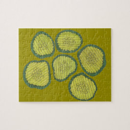 Pickle Chip Sweet Pickles Food Kosher Dill Design Pussel