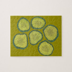 Pickle Chip Sweet Pickles Food Kosher Dill Design Pussel