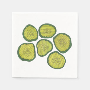 Pickle Chip Sweet Pickles Food Kosher Dill Skriv u Pappersservett