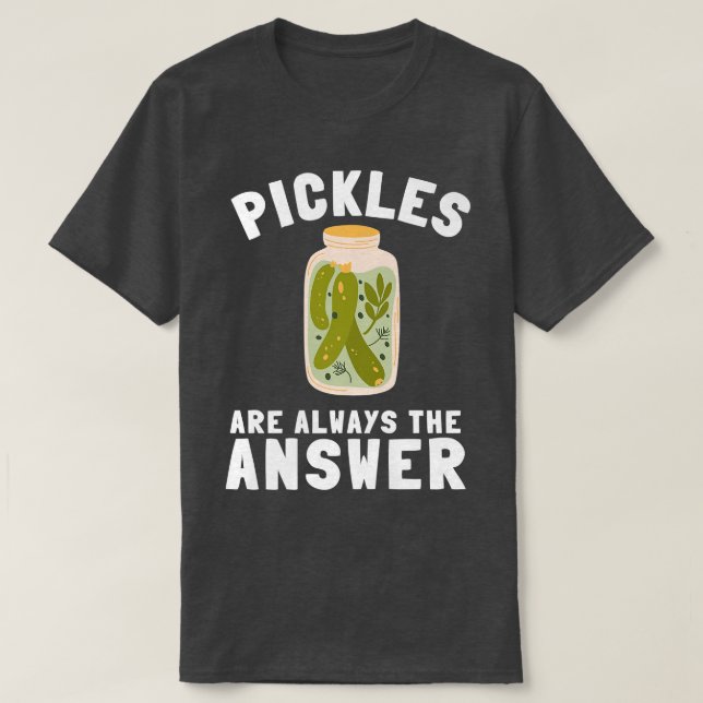 Pickle Cucumber Pickle Älskare Pickle Burk, konser T Shirt (Design framsida)