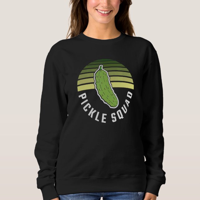 Pickle Cucumber Vegan Squad Grönt Pickle T Shirt (Framsida)
