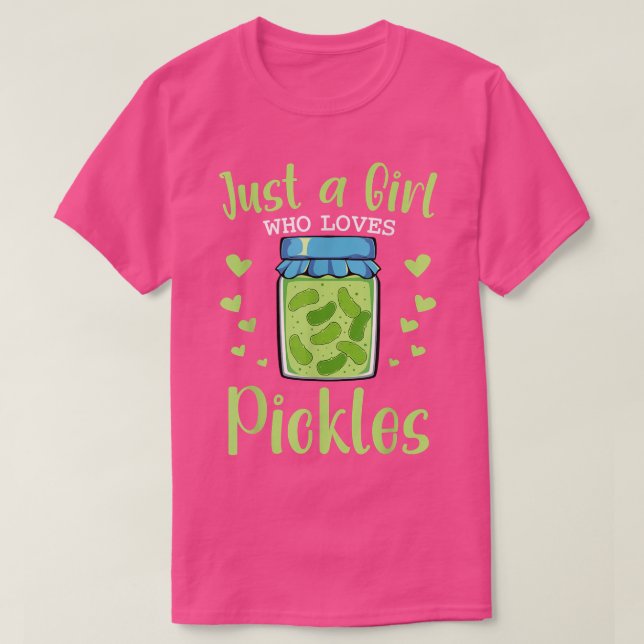 Pickle Dancing Cute Cucumber Grönt Vegan Funny Gir T Shirt (Design framsida)