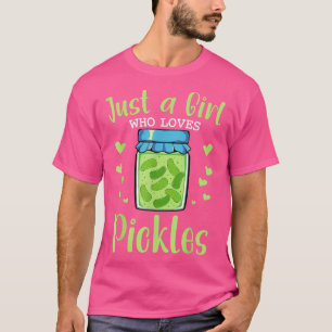 Pickle Dancing Cute Cucumber Grönt Vegan Funny Gir T Shirt